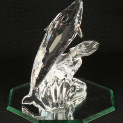 Swarovski jaarlijks item 1992 "Zorg voor mij" De Walvissen.