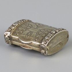 Vinaigrette-doosje (Birmingham, Verenigd Koninkrijk, John Taylor 1818) zilver.