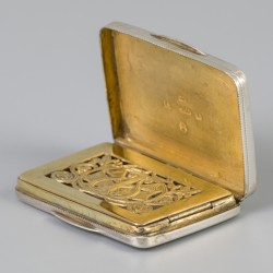 Vinaigrette-doosje (Birmingham, Verenigd Koninkrijk, Matthew Linwood 1807) zilver.