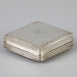 Pepermuntdoosje (Schoonhoven, Cornelis van Dam Kooijman 1853) zilver.