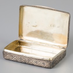 Snuifdoosje (Londen, Thomas Edwards 1824) zilver.