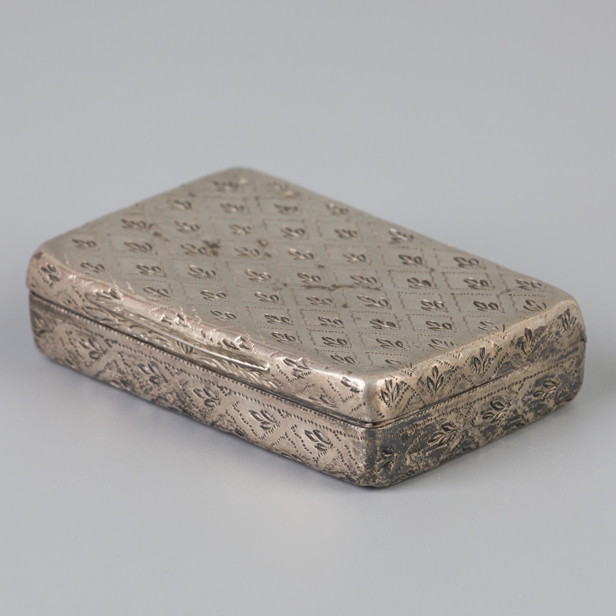 Snuifdoosje (Londen, Thomas Edwards 1824) zilver.