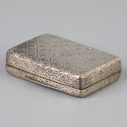 Snuifdoosje (Londen, Thomas Edwards 1824) zilver.