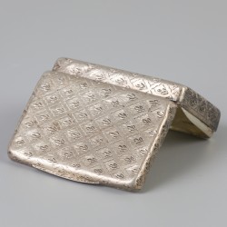Snuifdoosje (Londen, Thomas Edwards 1824) zilver.
