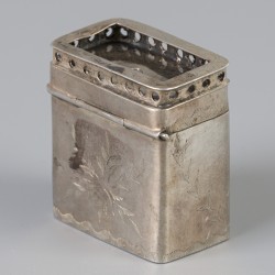 Lodereindoosje (Schoonhoven, Pieter Kuijlenburg 1837) zilver.