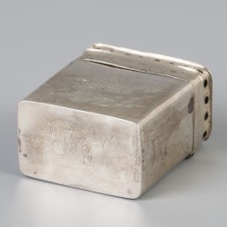 Lodereindoosje (Schoonhoven, Pieter Kuijlenburg 1837) zilver.
