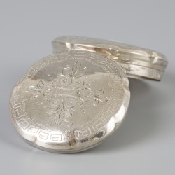 Pepermuntdoosje (Schoonhoven, Cornelis Rietveld 1869) zilver.