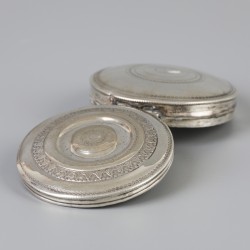 Pepermuntdoosje (Schoonhoven, Pieter Kuijlenburg 1829) zilver.