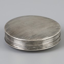 Pepermuntdoosje (Schoonhoven, Pieter Kuijlenburg 1829) zilver.