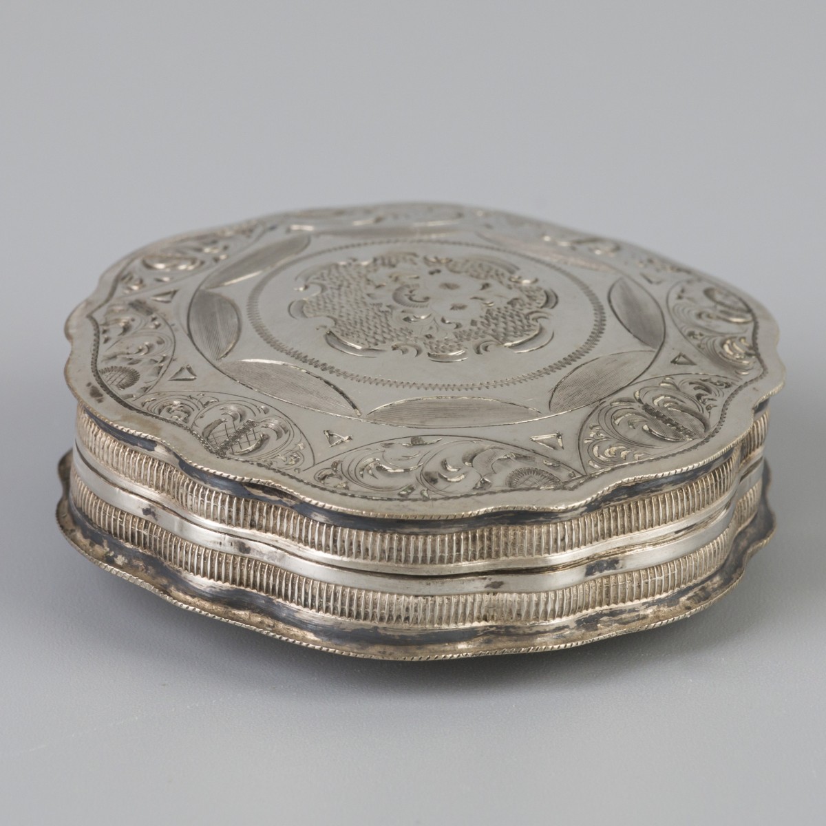 Pepermuntdoosje (Schoonhoven, Jacob Kooiman 1861) zilver.