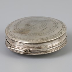 Pepermuntdoosje (Schoonhoven, Cornelis van Dam Kooijman 1839) zilver.