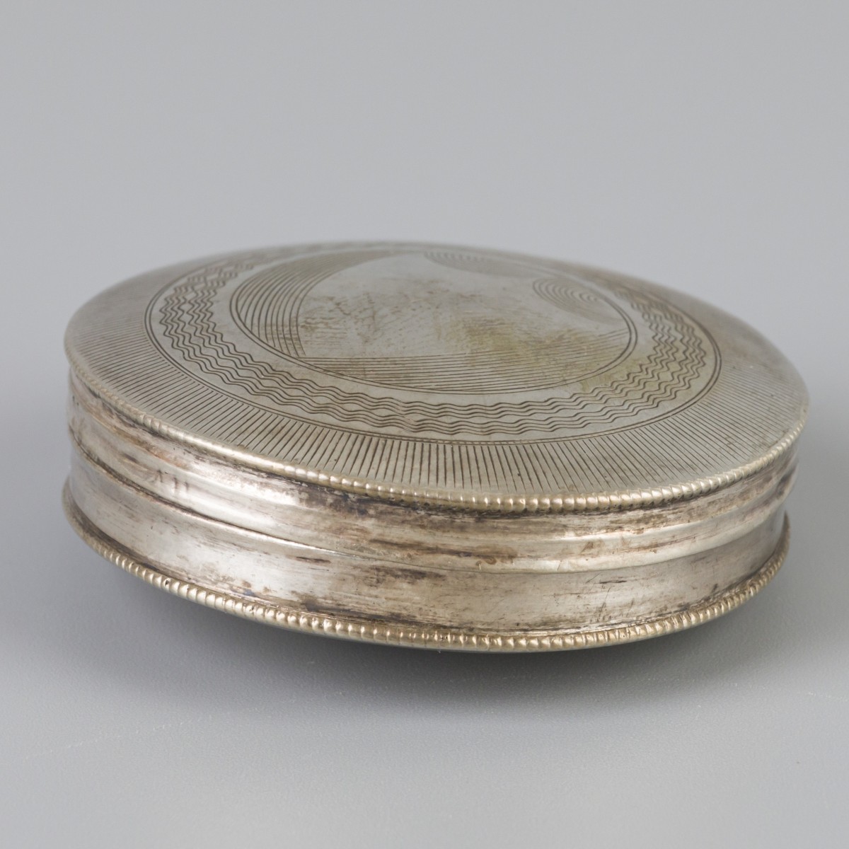 Pepermuntdoosje (Schoonhoven, Cornelis van Dam Kooijman 1839) zilver.