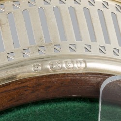 Flessenbak zilver.