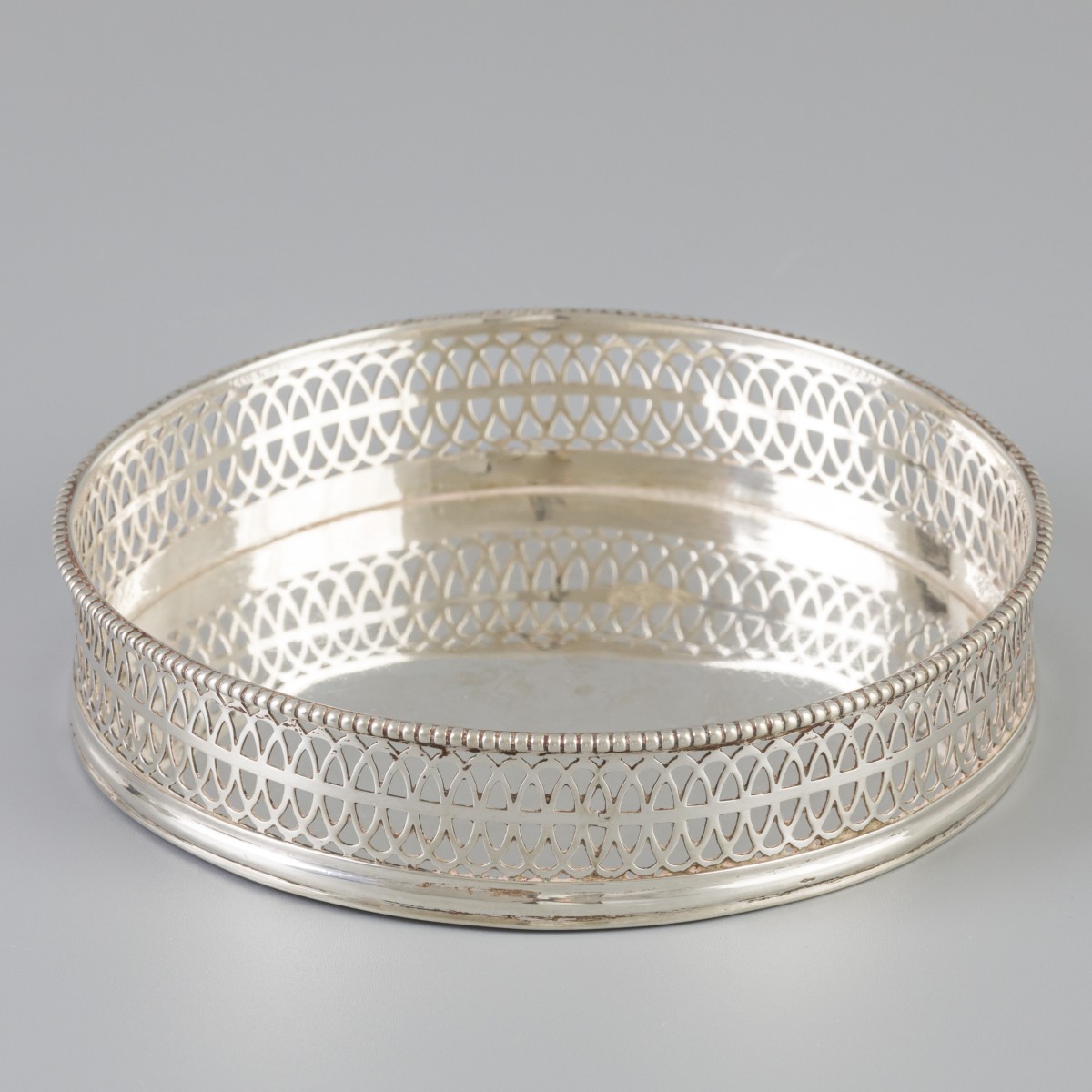 Flessenbak zilver.