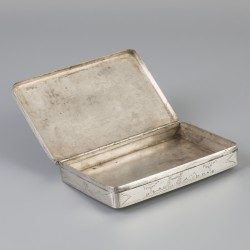 Tabaksdoos (Schoonhoven, Nederland, Jan van den Berg sr. 1768-1811) zilver.