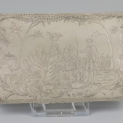 Tabaksdoos (Schoonhoven, Nederland, Jan van den Berg sr. 1768-1811) zilver.