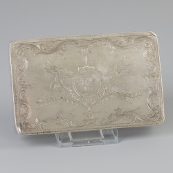 Tabaksdoos (Schoonhoven, Nederland, Jan van den Berg sr. 1768-1811) zilver.