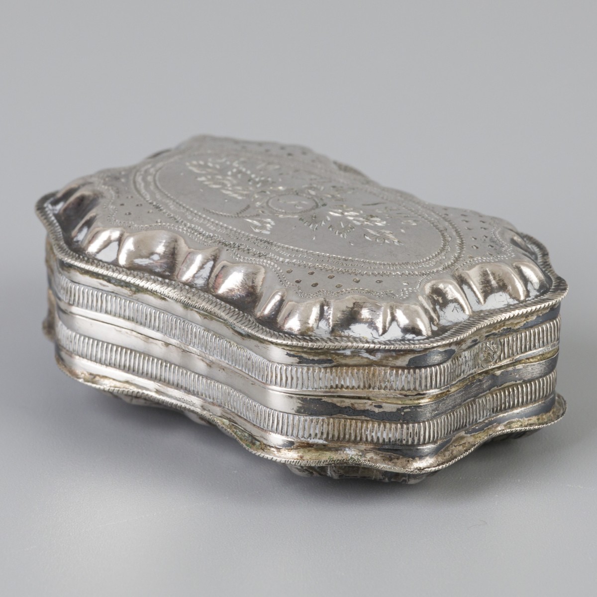 Pepermuntdoosje (Schoonhoven, Jacob Kooiman 1874) zilver.