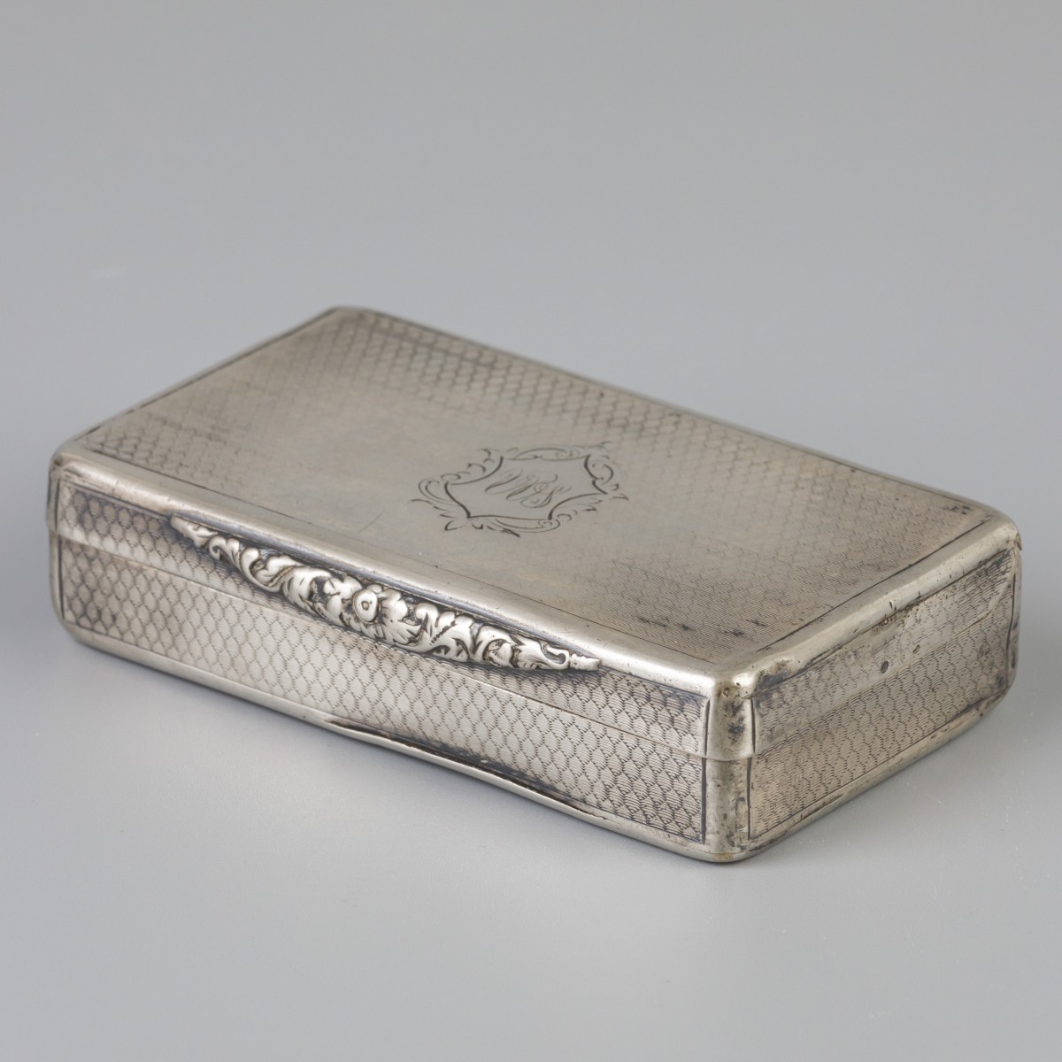 Snuiftabakdoosje zilver.