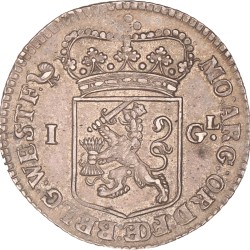 1 gulden -generaliteits-. West-Friesland. 1760. Zeer Fraai +.