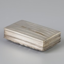 Snuifdoosje (Schoonhoven, Jacobus van Halteren 1862) zilver.