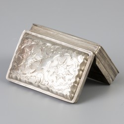 Snuifdoosje (Schoonhoven, Jacobus van Halteren 1862) zilver.