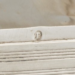 Tabaksdoos (Schoonhoven, Cornelis van Dam Kooijman 1853) zilver.