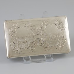 Tabaksdoos (Schoonhoven, Cornelis van Dam Kooijman 1853) zilver.