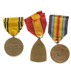 No reserve - Belgium. 1914 - 1918 and 1940 - 1945. Lot (3) Commemorative medals.