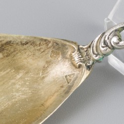 24-delige set ijslepels zilver.