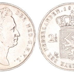 2½ Gulden. Willem I. 1840. Zeer Fraai.