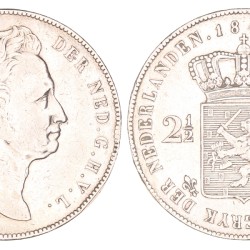 2½ Gulden. Willem I. 1840. Zeer Fraai.