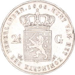 2½ Gulden. Willem I. 1840. Zeer Fraai.