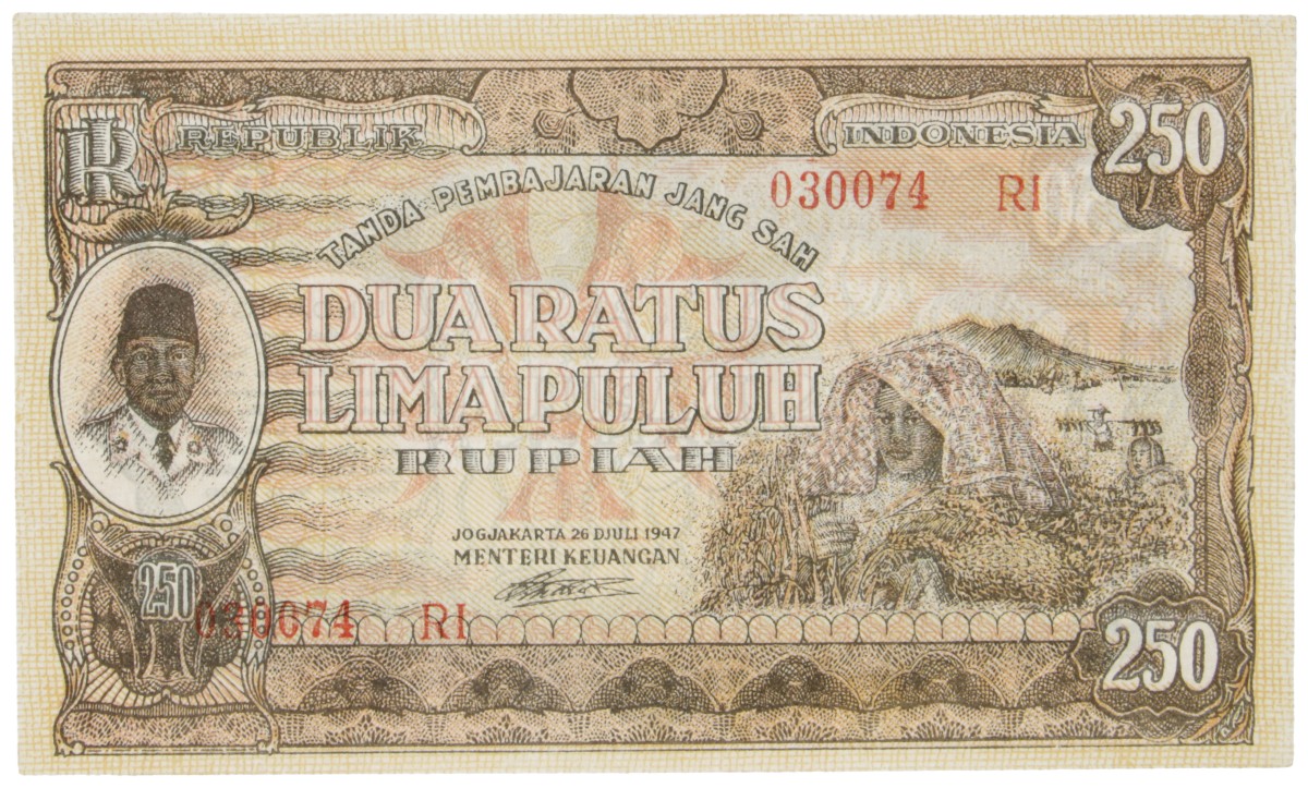 Indonesia. 250 Rupiah. Banknote. Type 1947. - UNC.