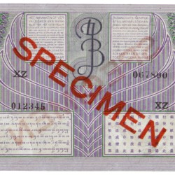 Netherlands-Indies. 10 Gulden. Specimen. Type 1946. - UNC.