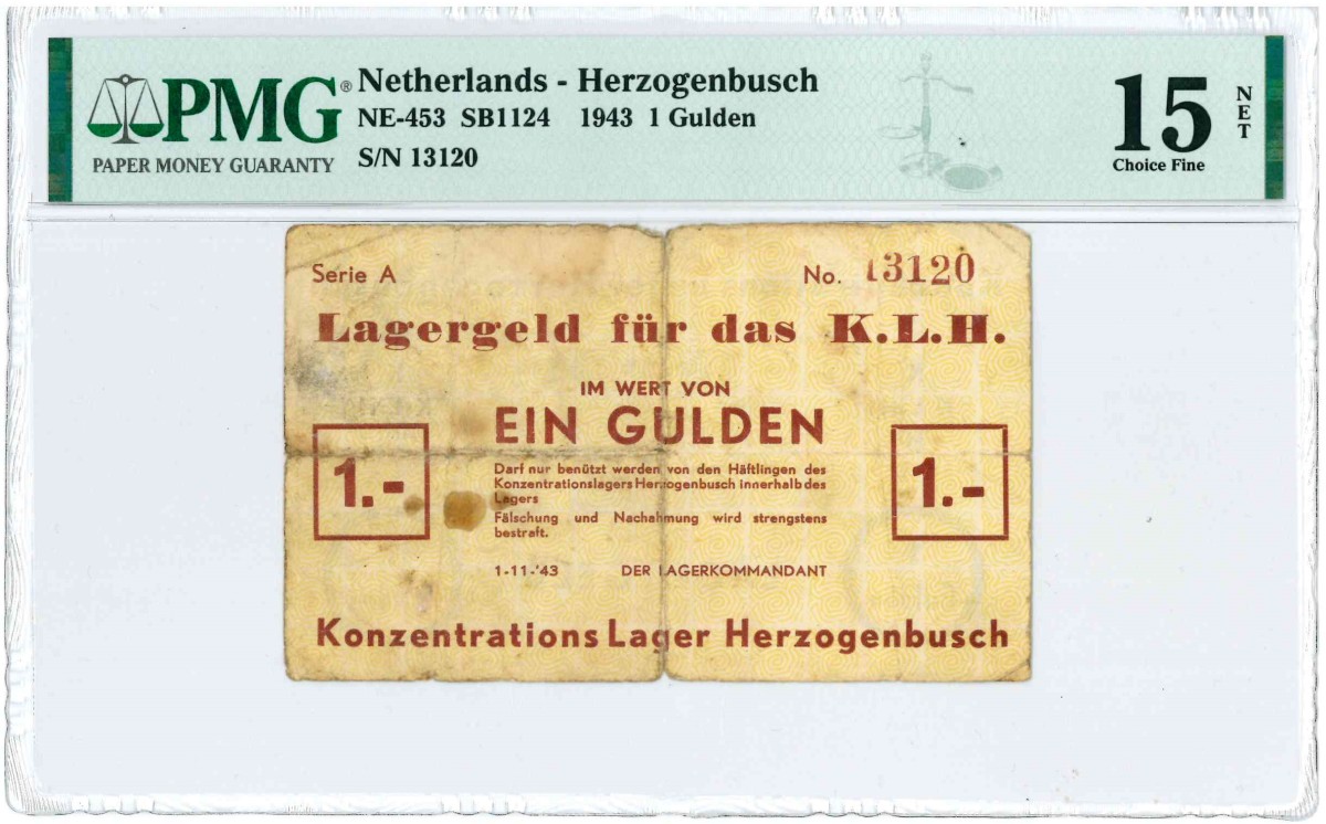 Nederland. 1 Gulden. Bankbiljet. Type 1943. Type Herzogenbusch. - Fraai.