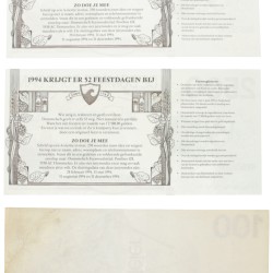 Nederland. Lot (12) fantasiegeld. Banknote.