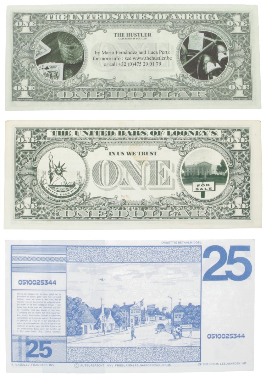 Nederland. Lot (12) fantasiegeld. Banknote.