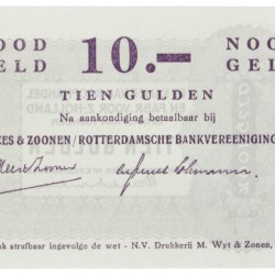 Nederland. 10 Gulden. Type ND. Type Rotterdam. - UNC.