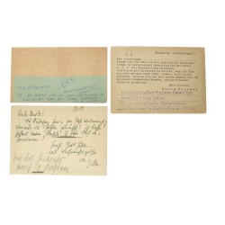 Germany. Lot Receipt - Empfangsbescheinigung, 50 RM Postkarte. Postkarte. Type 1943. Type Nürnberg. - Extremely fine.