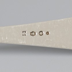 3-delige set scheplepels "Haags lofje" zilver.