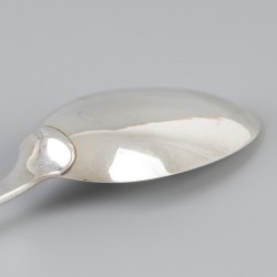 Dinerlepel (Haarlem, Adam Visser 1776-1801) zilver.