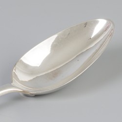 Dinerlepel (Haarlem, Adam Visser 1776-1801) zilver.