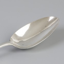 Dinerlepel (Leiden, Andreas Barning 1776-1811) zilver.