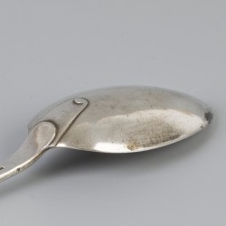 Dinerlepel (Amsterdam, Simon Woortman 1789-1811) zilver.