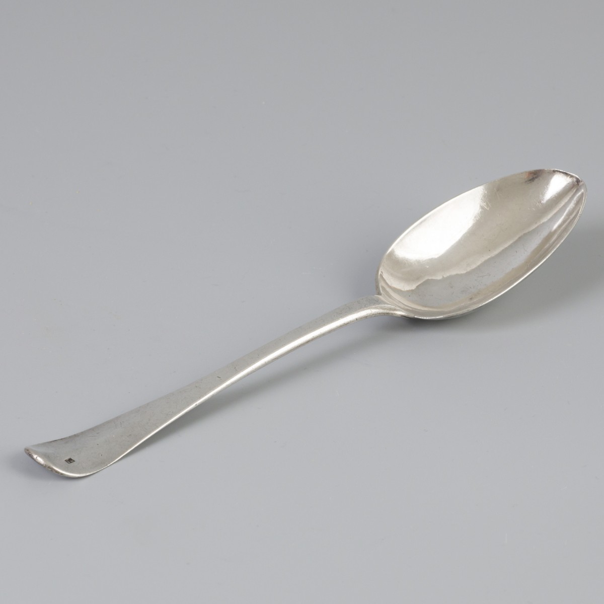 Dinerlepel (Amsterdam, Simon Woortman 1789-1811) zilver.