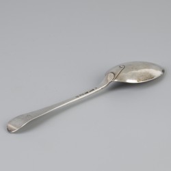 Dinerlepel (Amsterdam, Simon Woortman 1789-1811) zilver.