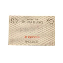 Poland. 50 Pfenning. Banknote. Type 1940. Type Litzmannstadt. - UNC.