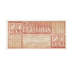 Netherlands. 25 Cent. Banknote. Type 1944. Type Westerbork. - UNC.