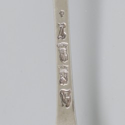 3-delig lot vorken (Rotterdam, Johannes Verloove 1770-1809) zilver.